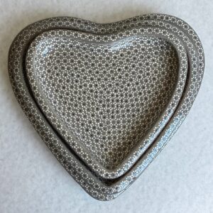 Set de 3 platos de corazón - GRI