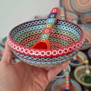 Bowl M con cuchara - ARC/ROJ