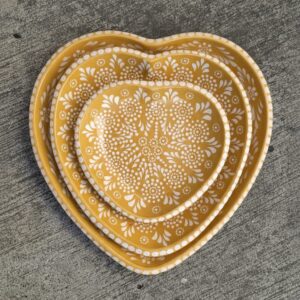 Set de 3 platos de corazón - AMA