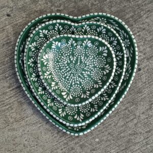 Set de 3 platos de corazón - AQU