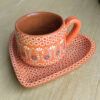 Set taza STD y plato corazón CH - NAR
