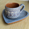 Set taza STD y plato corazón CH - AZM