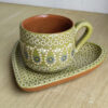 Set taza STD y plato corazón CH - LIM
