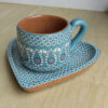 Set taza STD y plato corazón CH - AZC