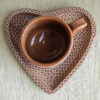 Set taza STD y plato corazón CH - CAF - Imagen 2