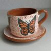 Set taza y plato Mariposa - BLA