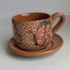 Set taza y plato Mariposa - CAF